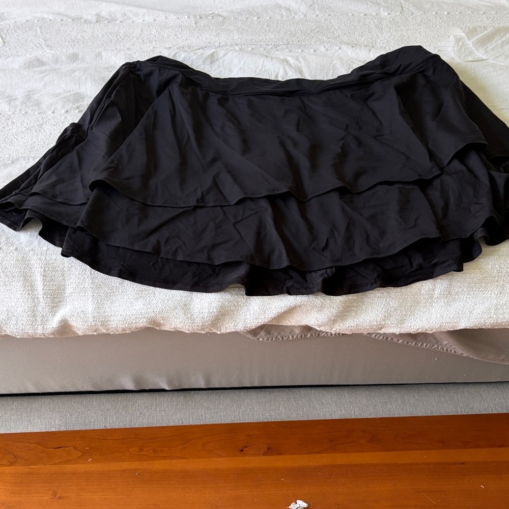 Lands' End  Black Layered Bathing suit bottom